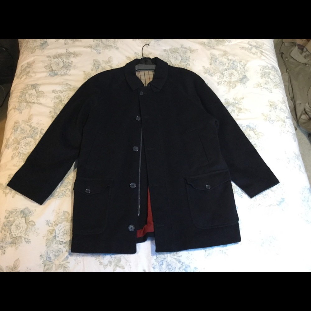 Black Wool Park House Coat